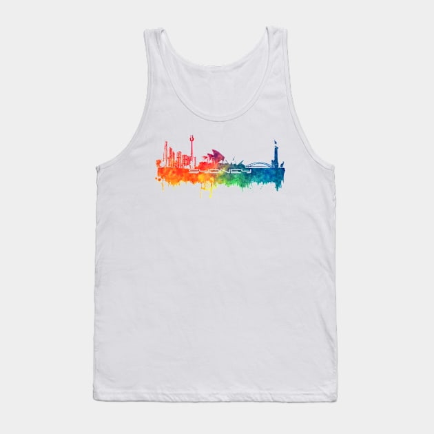 Sydney skyline city #sydney Tank Top by JBJart